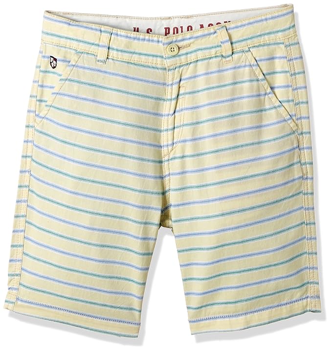 Buy U S POLO Boys_US Polo_Shorts(8907163610225_UJShorts5173_YD ShortsRIPE SHRTS-LT. Yellow_L) at 