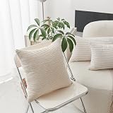Home Brilliant Cream Cheese Cushion Covers 65x65 cm Pack of 2 26x26 in view 2