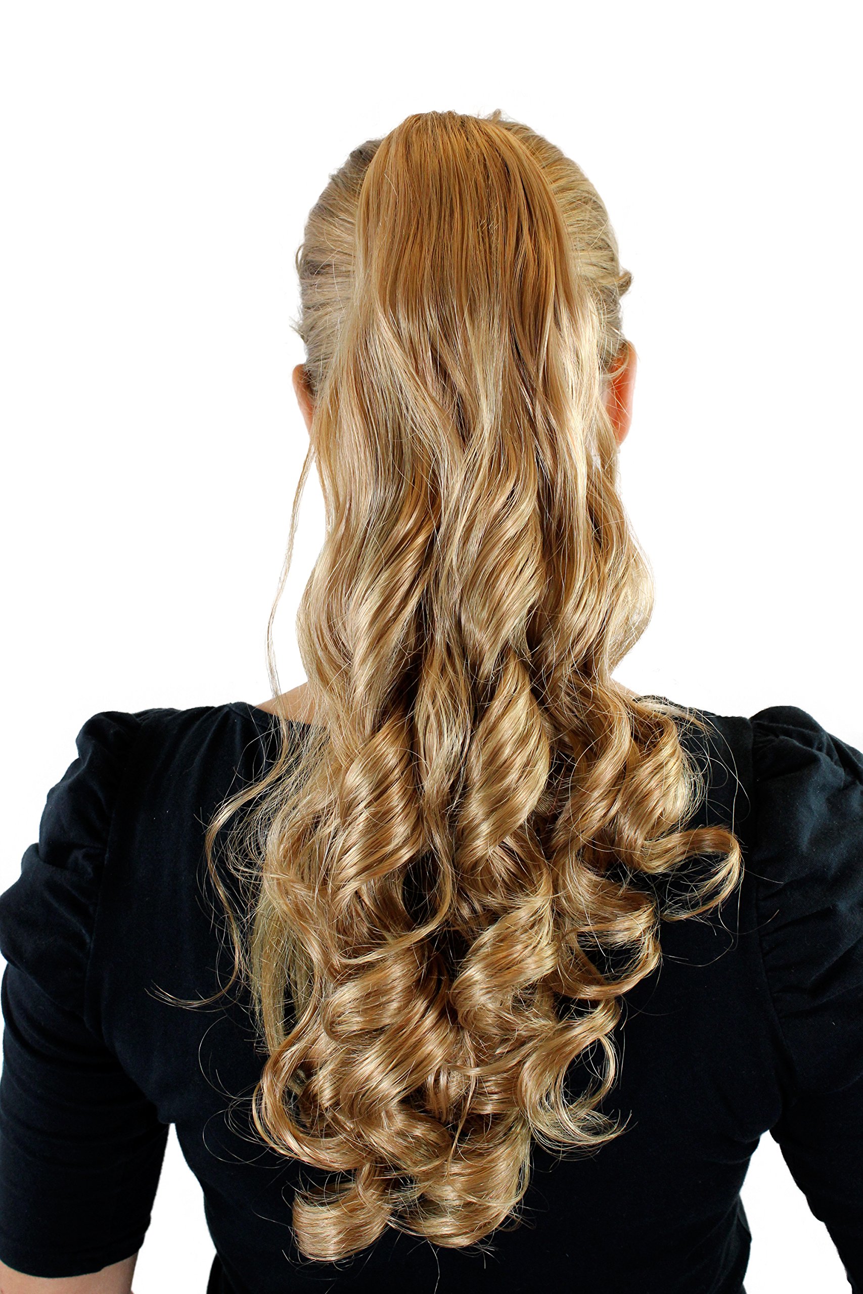 WIG ME UP - SC-27-88-25-250-144 Ponytail Hairpiece extension long curled curls mixed blond 20inch