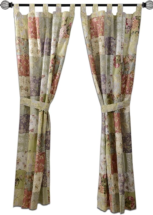 Amazon Com Greenland Home Blooming Prairie Patchwork Panel Pair