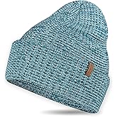 Extra Warm Winter Beanie for Men & Women, Thick Merino Wool Blend Knit Hat, Slouch or Cuffed Style for Ski, Hiking & Gift
