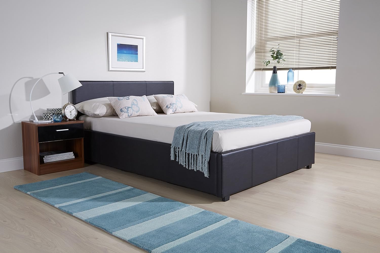 Right Deals UK Ottoman Bed with Storage Four Mattress Options (4ft6