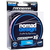 Nomad Design PANDERRA Cyan Multicolor X8 Braid 300YDS (Dia. 0.47mm) 80 pounds - Premium Multicolor PE Fiber Fishing Line with Micro Weave Technology, Hydroslick Coating, and Increased Casting Distance