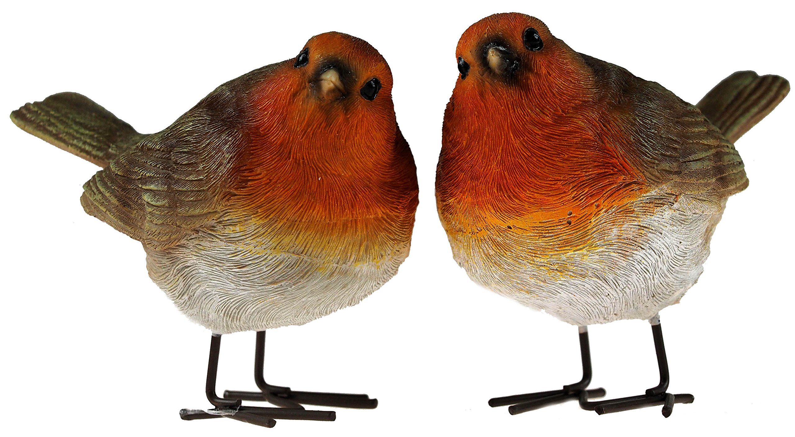 London Ornaments LO16043 Set of 2 Robins