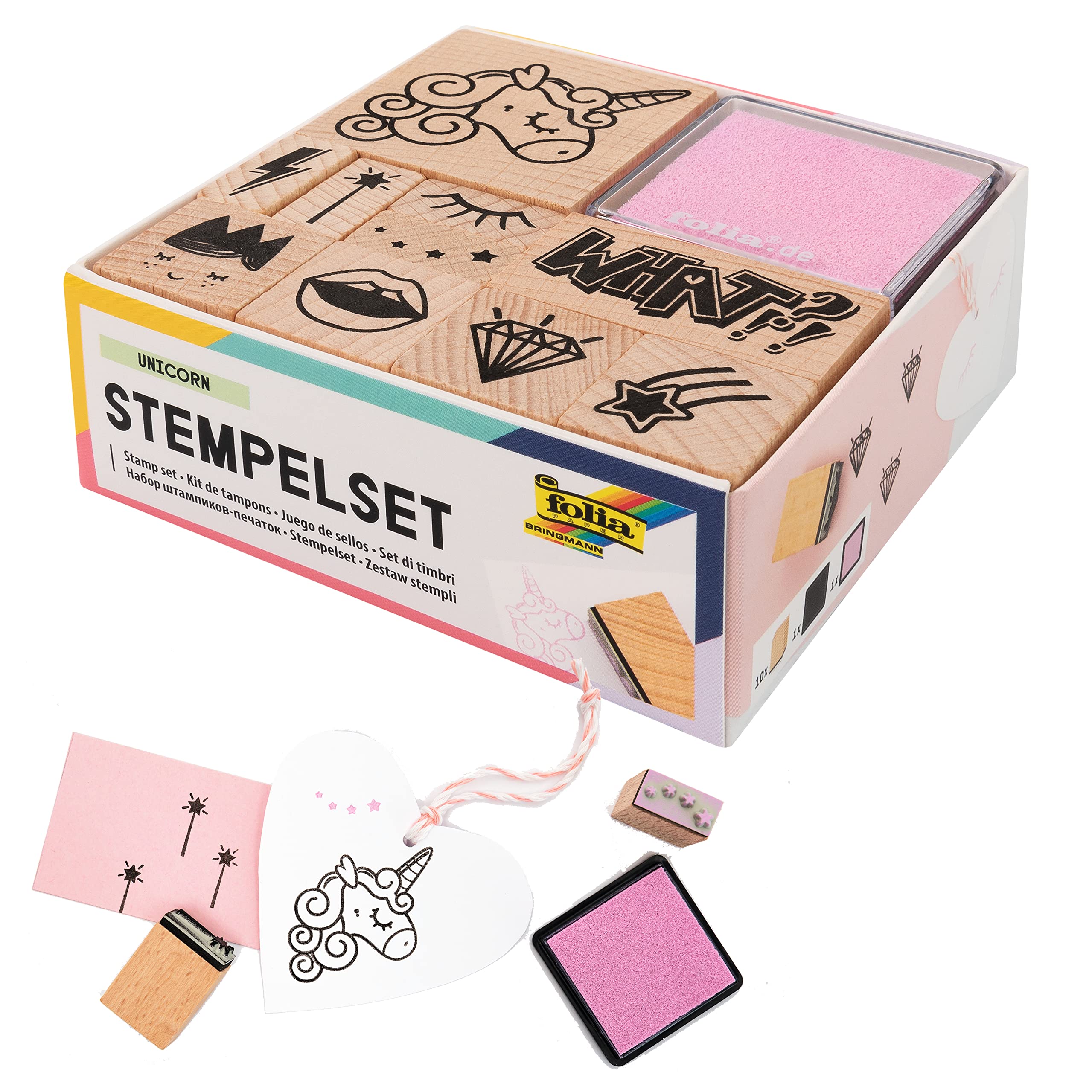 Folia 31104 Wooden Stamp Set