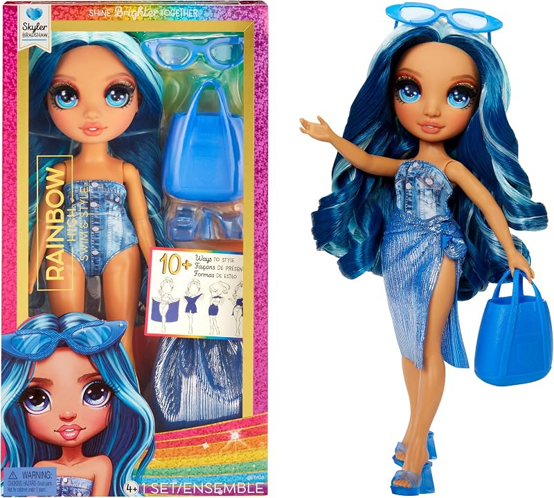 Rainbow High Skyler Swim & Style 11in Doll with Wrap & Accessories