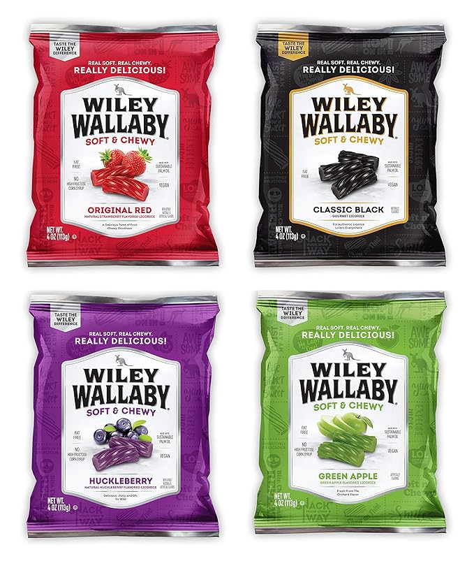 Wiley Wallaby Australian Licorice Variety Gift Box Grocery & Gourmet Food