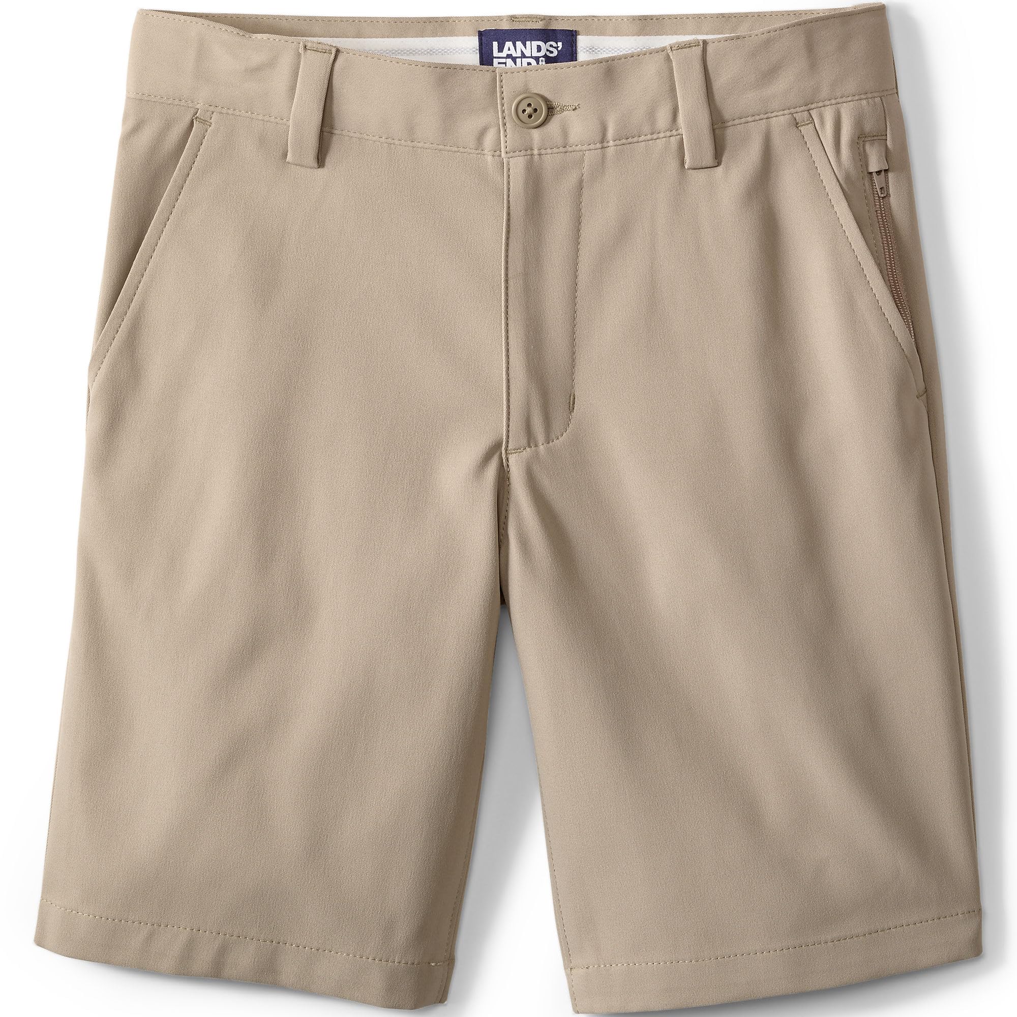 Photo 1 of Lands' End Boys Classic Active Performance Chino Shorts 18 Khaki