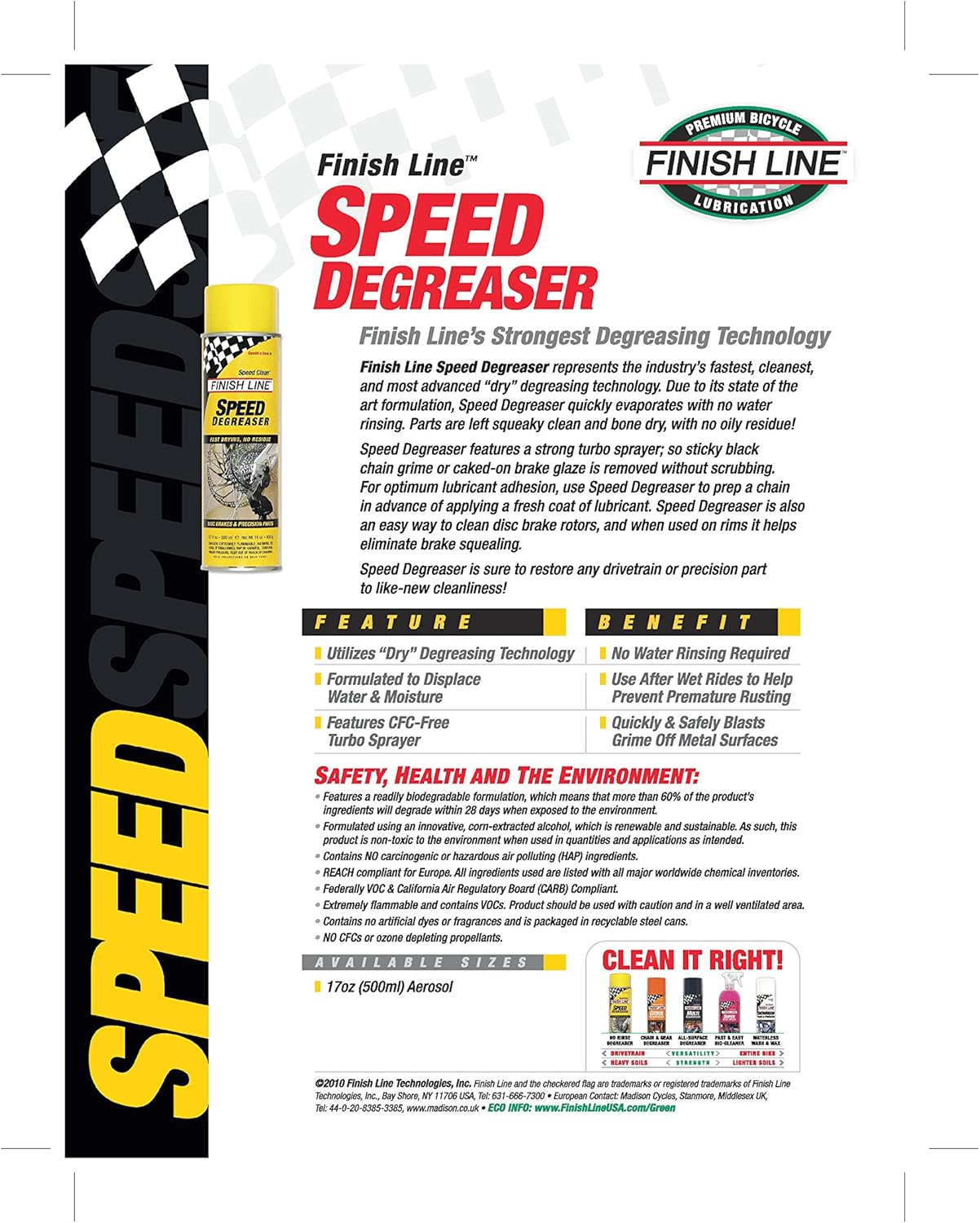 finish line speed bike degreaser