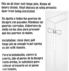Spring Hinge Door Closer, Fits on Most Door Butt