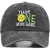 Pickleball Hat with Gift Box - Pickleball Gifts for Men Women - Washed Adjustable Embroidered Baseball Cap