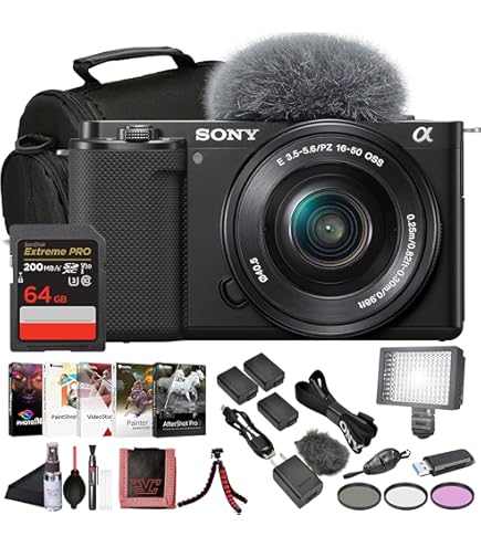 Amazon.com : Sony ZV-E10 Mirrorless Camera Black with 16-50mm