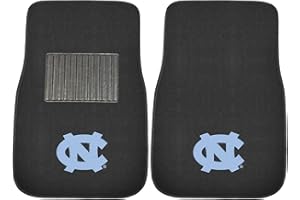 FANMATS NCAA Unisex-Adult 2-Piece Embroidered Team Logo Car Mat Set
