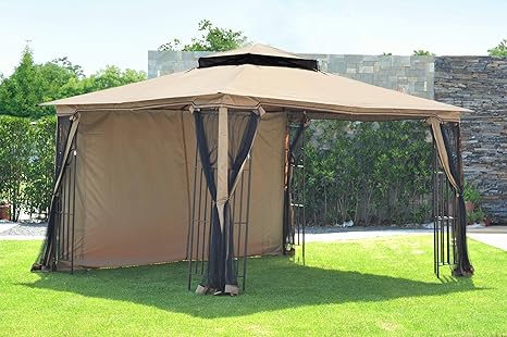 Sunjoy 110109307 Replacement Curtain For L Gz043pst 7l 10x12 Leaf