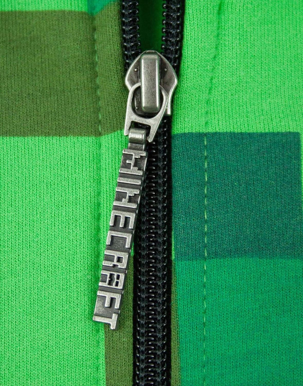 Minecraft Childrens/Boys Creeper Character Hoodie: Clothing