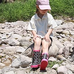 LANCDON Toddler Rain Boots for Boys and Girls