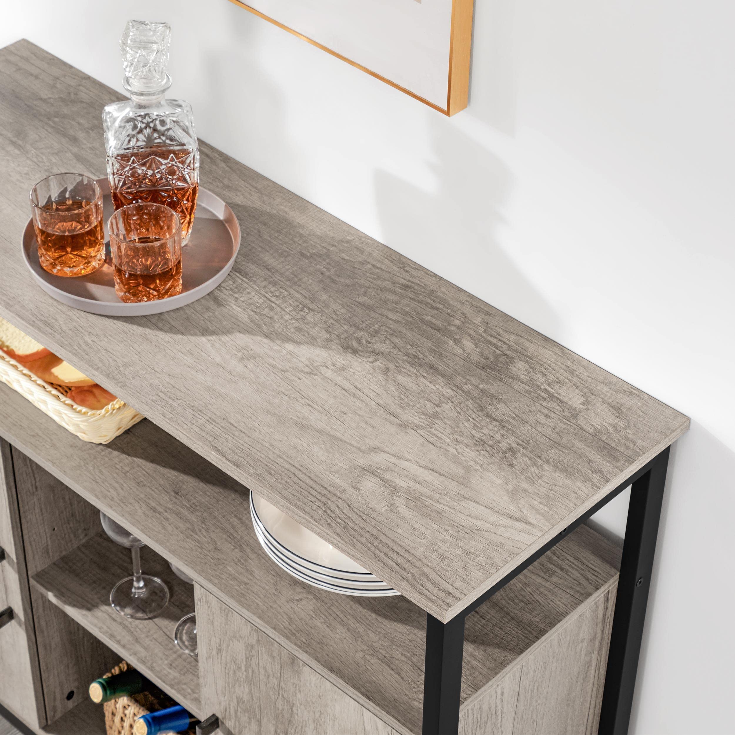 Yaheetech Sideboard, Kitchen Buffet Table, Storage Console