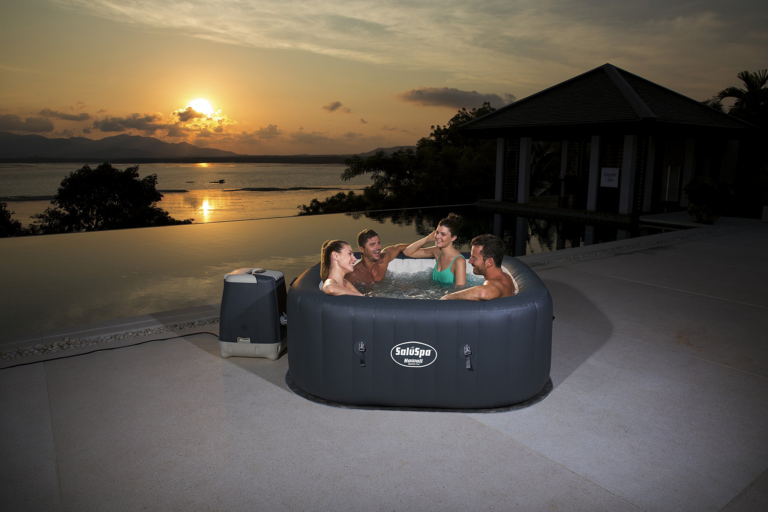 SaluSpa Hawaii HydroJet Pro Inflatable Hot Tub Buy Online in UAE
