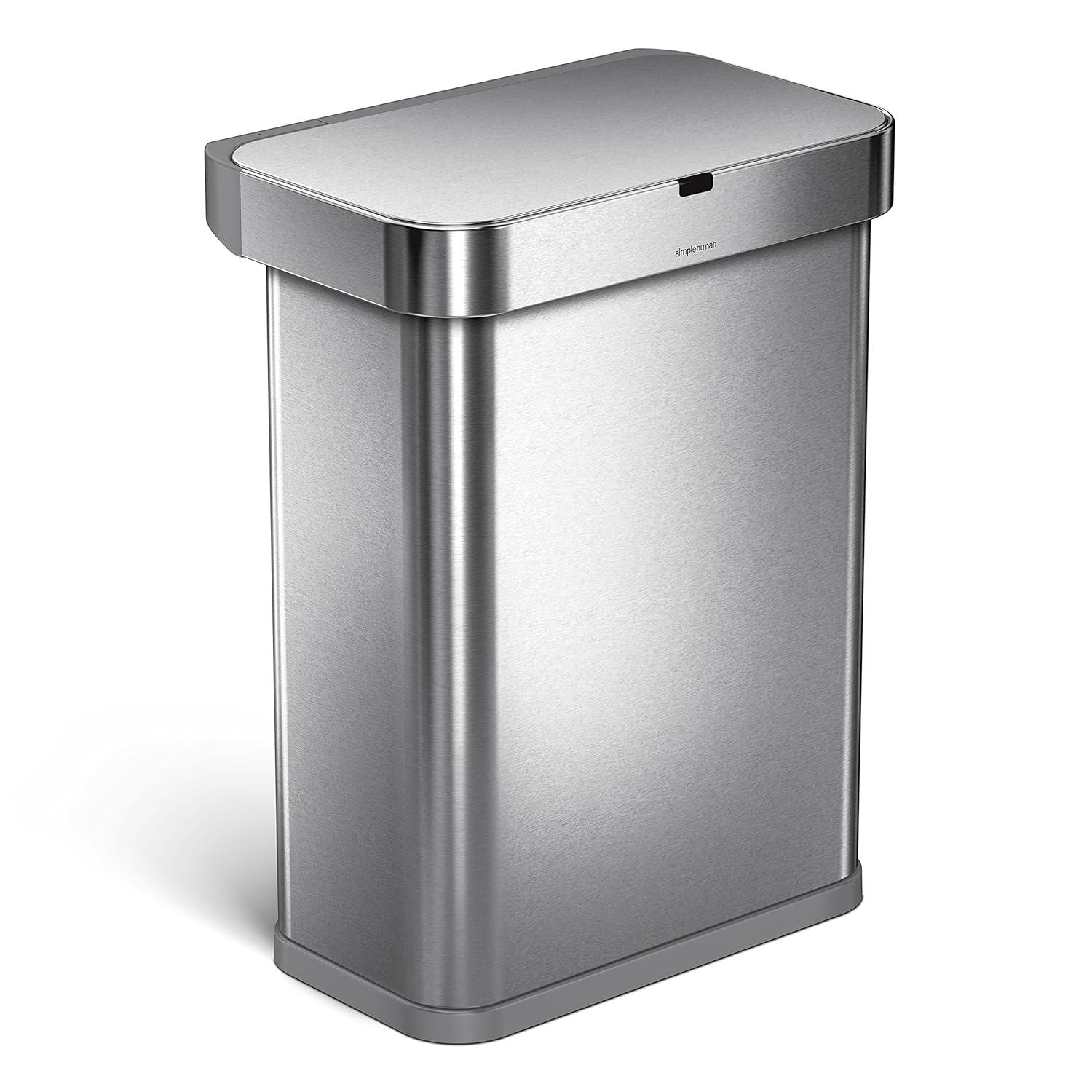 simplehuman 58L, rectangular sensor bin with voice and motion control