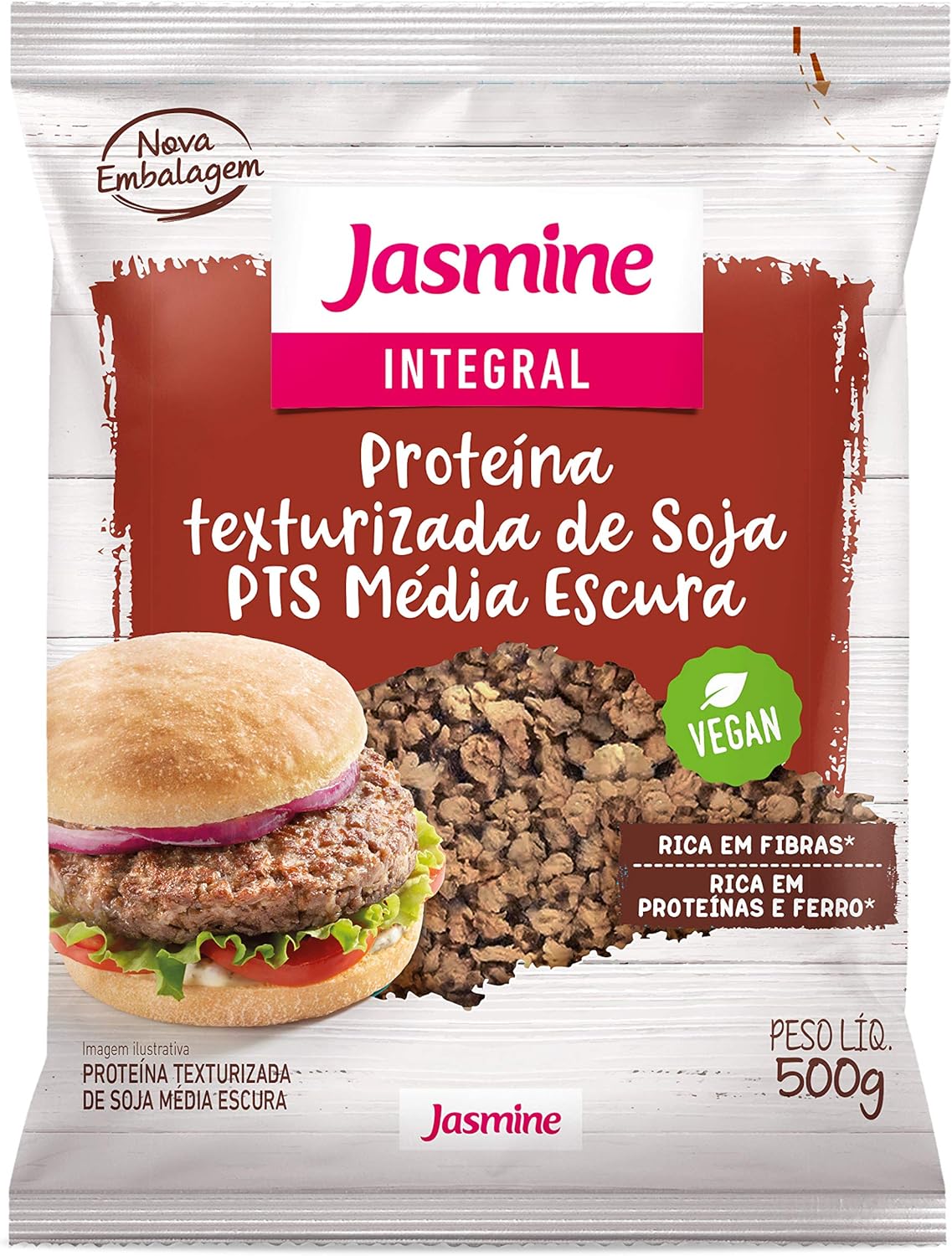 INTEGRAL PROTEÍNA VEGANA MÉDIA ESCURA - 500g