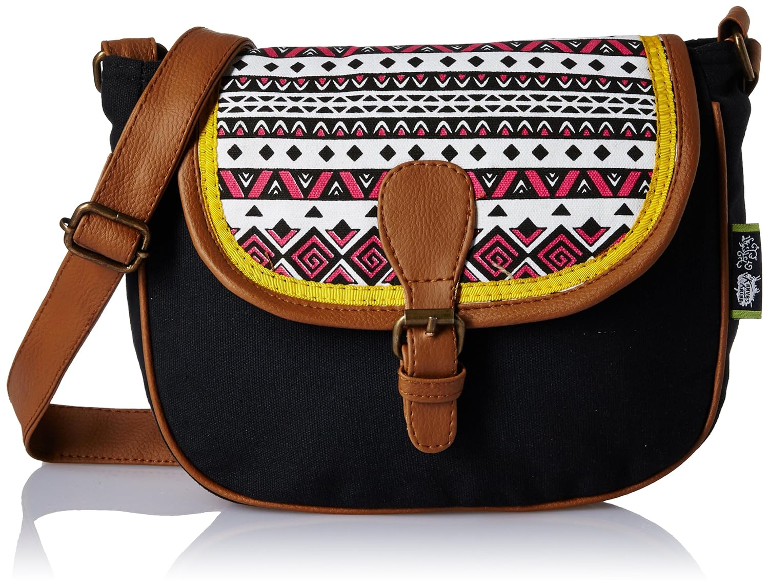 kanvas katha women's sling bag (multicolor) ()