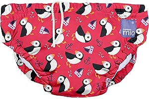 Bambino Mio, reusable swim diaper, puffin parade, small (<6 months)