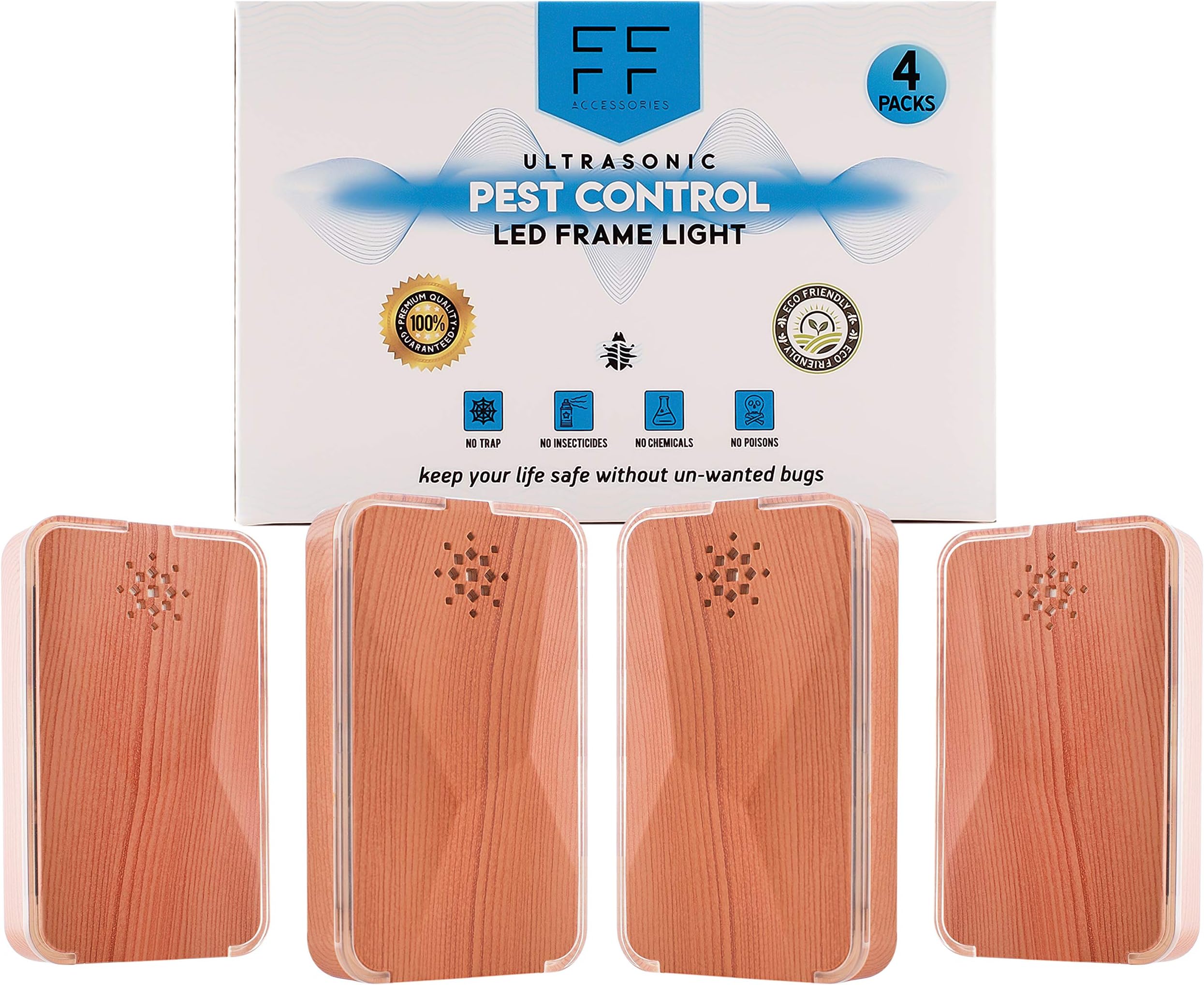 Ultrasonic Pest Repellent Plug, Pack Of 4 – Electronic Pest Repeller For Indoor Use – Plug-In Pest Control And Mouse Repellent For Mosquitos, Insects, Rats, Bugs, Spiders, Fleas,pest repellent