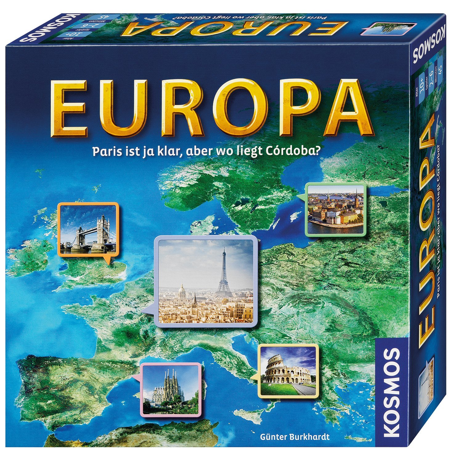 Amazon.com: Kosmos Games 692636 Quiz Game Europe [German Language Product]:  Günter Burkhardt: Toys & Games