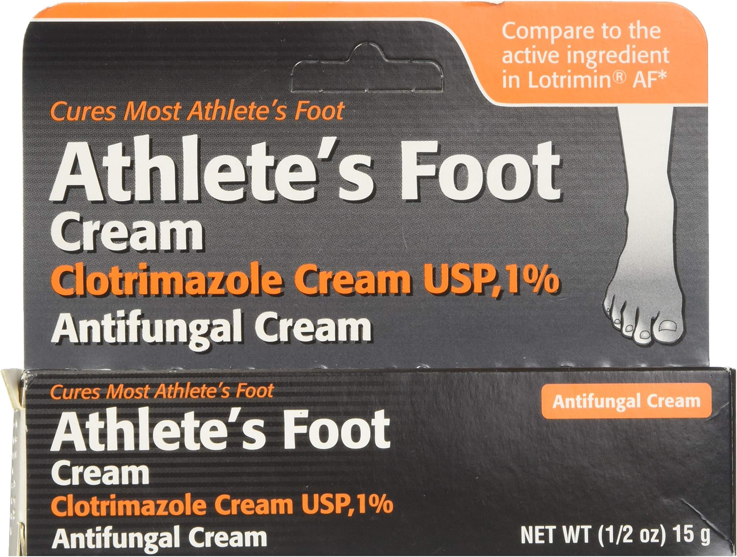 Clotrimazole Anti Fungal Cream USP 1% by Generic Lotrimin - 0.5 Oz