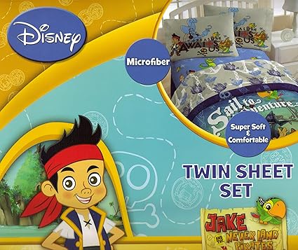Disney Jake And The Never Land Pirates Anchors Disperse Sheet Set Twin