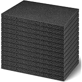 Frienda 12 Pcs 12" x 8" x 0.5" Polyethylene Foam Sheet Thick Black Packing Foam Padding Customizable PE Board Cushion Inserts for Cases Craft Shipping Moving DIY Projects Toolbox Storage