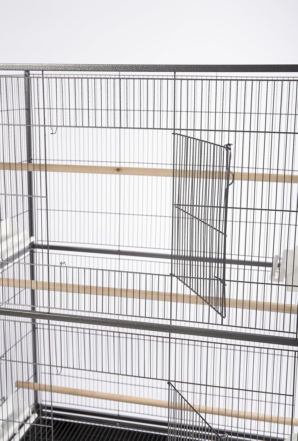 Prevue Pet Products Wrought Iron Flight Cage with Stand F040 Black Bird Cage, 31-Inch by 20-1/2-Inch by 53-Inch : Birdcages : Pet Supplies