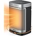 Dreo 1500W Space Heater, 70° Oscillating Portable Heater for Indoor Use, Digital Thermostat, 4 Modes, 12h Timer, Personal Electric Heater PTC Ceramic Heater Quick Safety Heating for Home Office