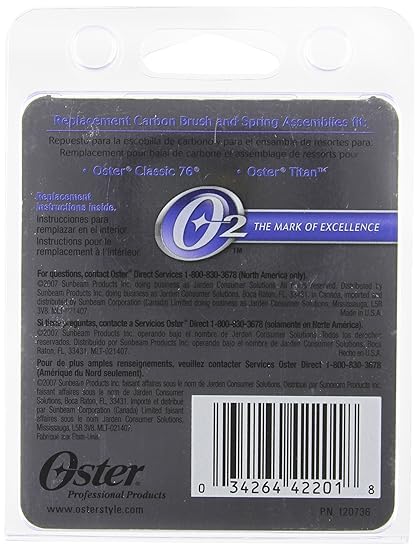 oster classic 76 carbon brush and spring