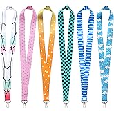 GTOTd Anime Cloud Cute Kids Teacher Neck Lanyard（6 Pack） for Key String Wallet. Anime Stuff Accessories Decor Gifts Merch Party Supplies ID Card Badge Holders Keychain for Teens Student Office