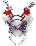6 Bulk Patriotic Head Bopper Party Hats - Ideal for 4th of July Party Favors, Memorial Day BBQ, Fourth of July Parades or Fireworks, or Any Independence Day Event