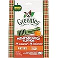 Greenies Pumpkin Spice Flavor Petite Size, Veterinarian-Recommended for Dental Care, Dog Treat Chews, Limited Edition, 12 oz., Pouch (20 Treats)