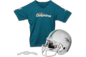 Franklin Sports NFL Kids Helmet + Jersey Sets - Youth NFL Team Uniform Sets - Costume Set - Helmet, Jersey + Chinstrap-Medium