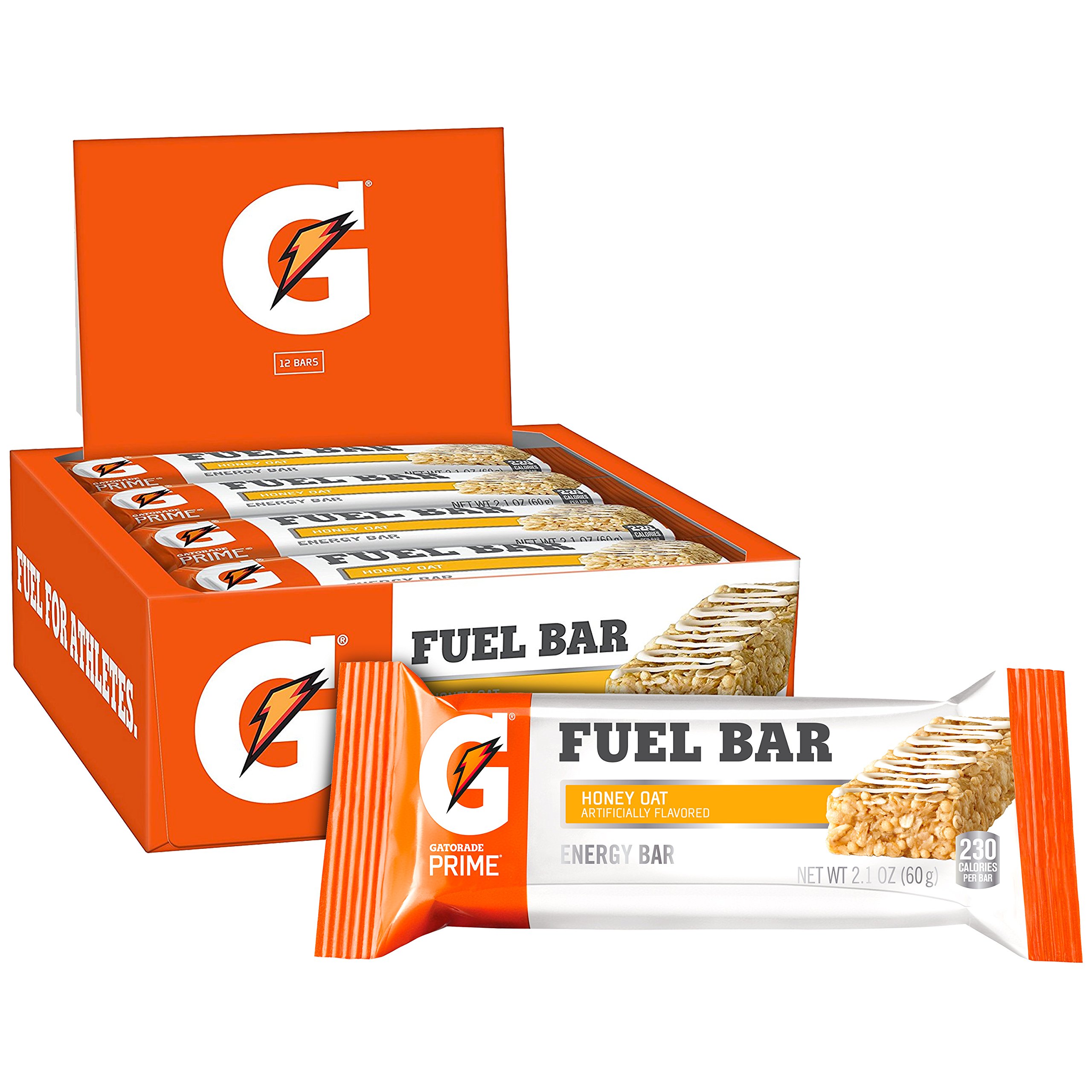 Gatorade Prime Fuel Bar, Oatmeal Raisin, 45g of carbs, 5g