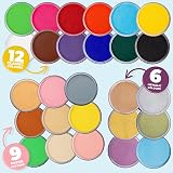Blue Squid PRO Face Paint Light Blue 30g Water Based Single Cake view 5