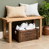 Wickerfield Large Wooden Box Plant Basket Gift Crate Brown 38x28x18 cm view 10