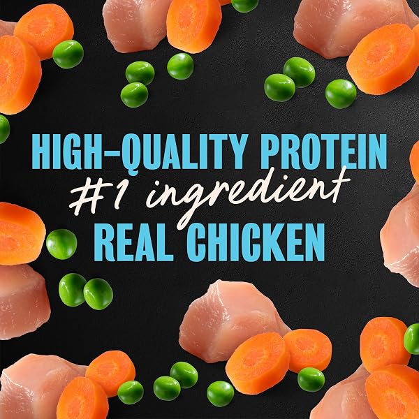 CESAR HOME DELIGHTS ADULT WET DOG FOOD, SLOW COOKED CHICKEN & VEGETABLES DINNER IN SAUCE 3.5 OZ. EASY PEEL DOG FOOD TRAY