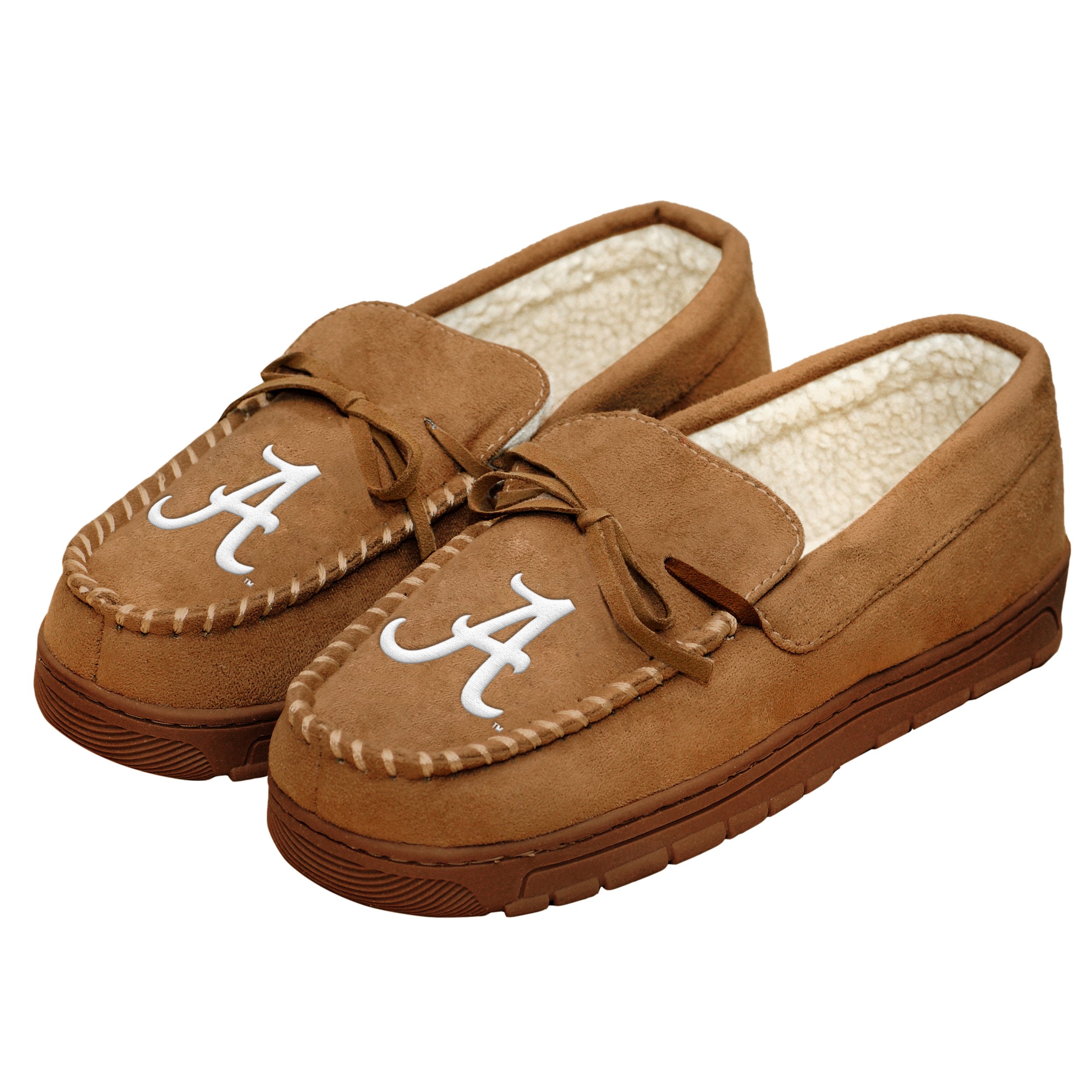 foco NCAA Mens College Team Logo Moccasin Slippers