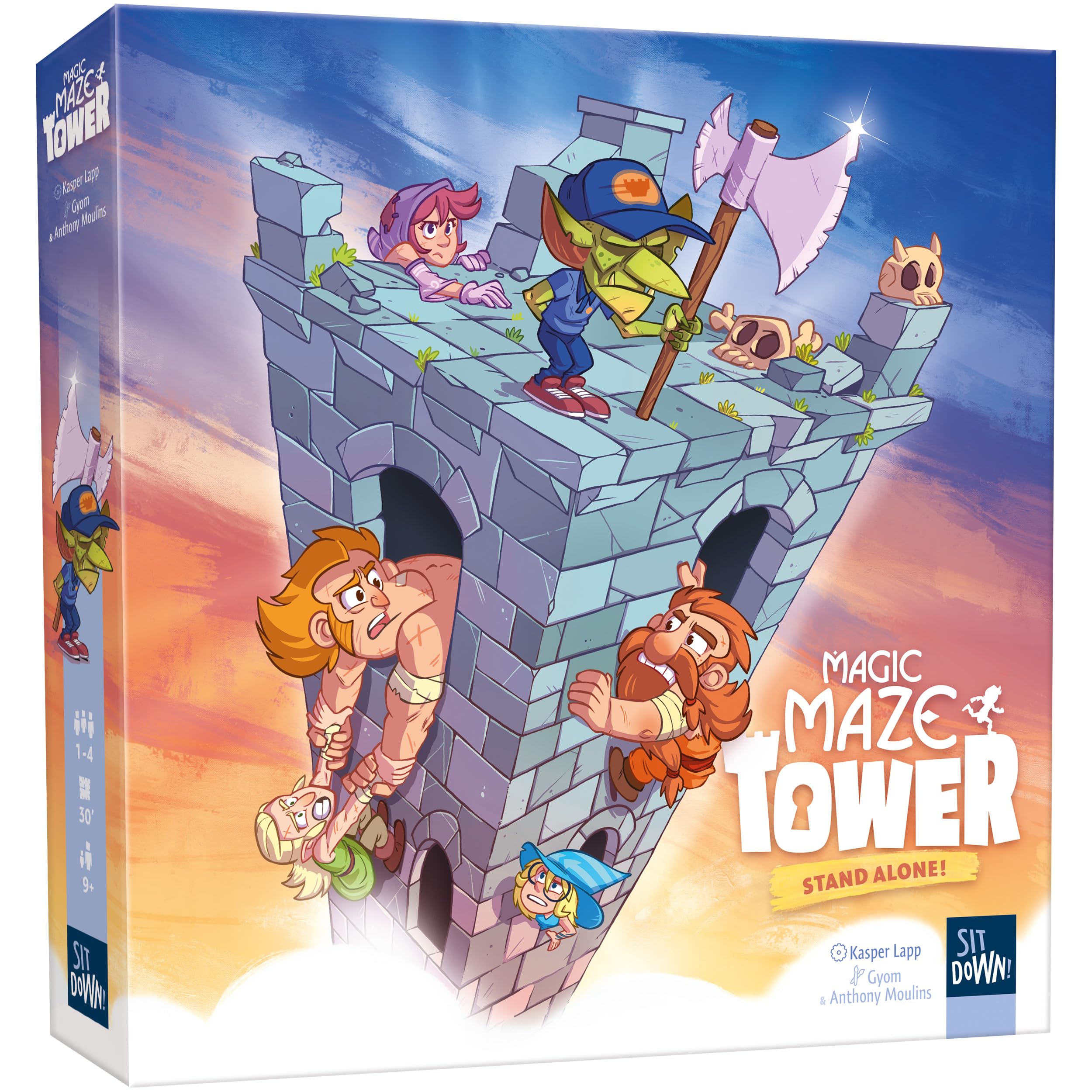 Sit Down | Magic Maze Tower | Family Board Game | Ages 9+ | 1-4 Players | 30 Minutes Playing Time