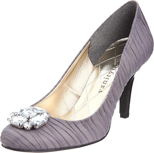 Amazon バニティビューティ Vanitybeauty ビジューシャーリングパンプス 15ｖ2733 シルバー Sｖ 22 5 Vanity Beauty バニティービューティー パンプス