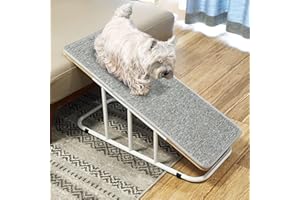 Aberatail Dog Ramp, Original Dog Stairs for Small and Medium Dogs, Anti-Slip Dog Steps for Bed and Couch, Modern Indoor Pet Ramp with 20° Gentle Slope