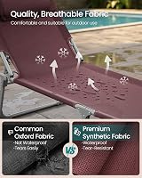 SONGMICS Sunbath Folding Lounger Deck Chair 193 x 53 x 29 cm Red GCB192R01 view 5