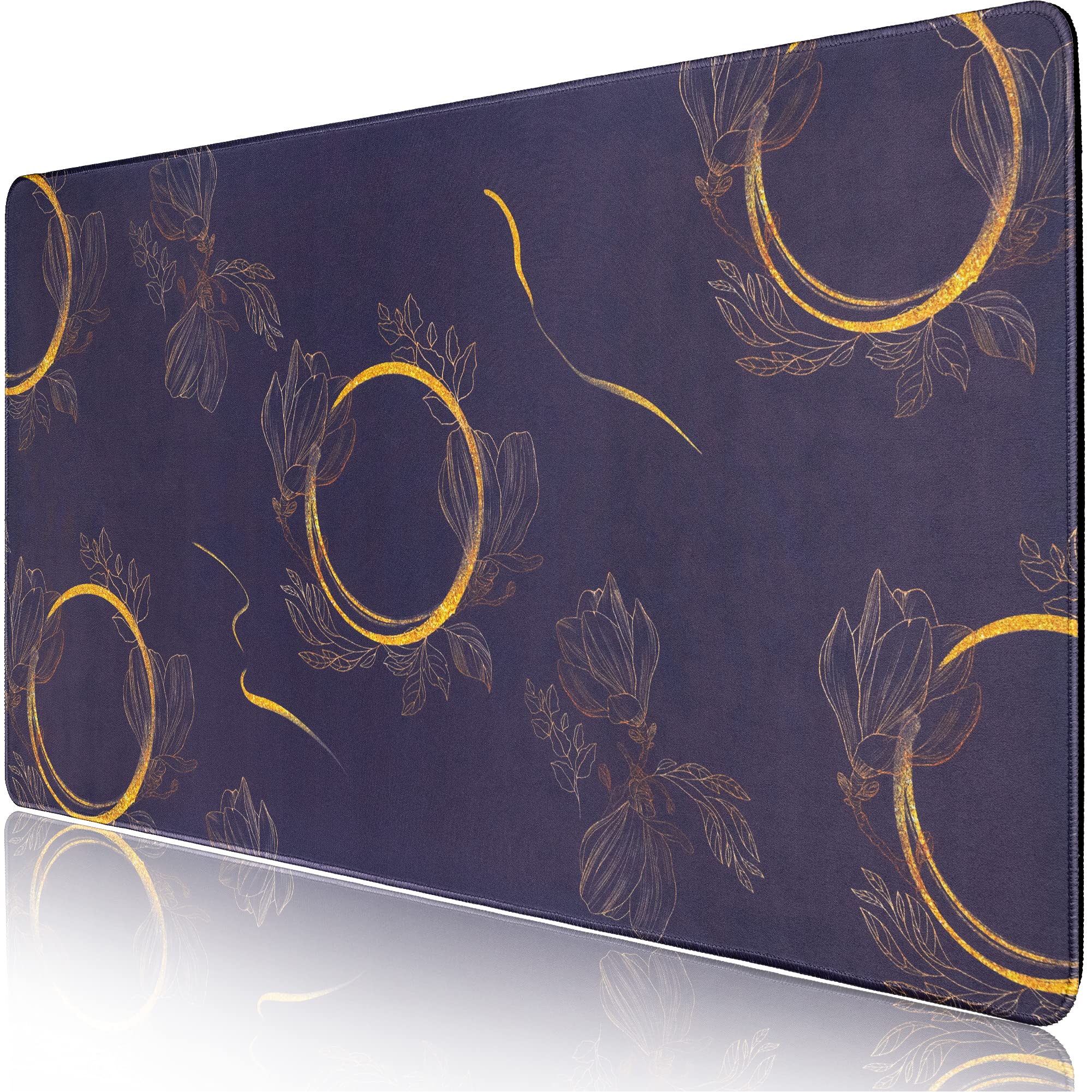 Hapinest Golden Wreath Large Extended Mousepad