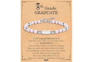 FIEEFX Gifts for Girls, Graduation Back to School First Day of School Gifts Bracelets for Daughter Granddaughter Niece Sister with Inspirational Card