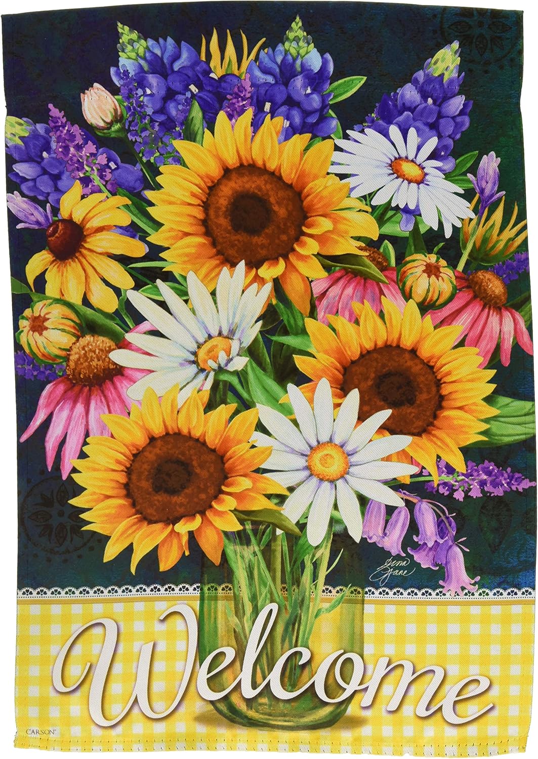 Carson Home Accents FlagTrends 46801 Sunflower Bouquet Classic Outdoor Garden Flag